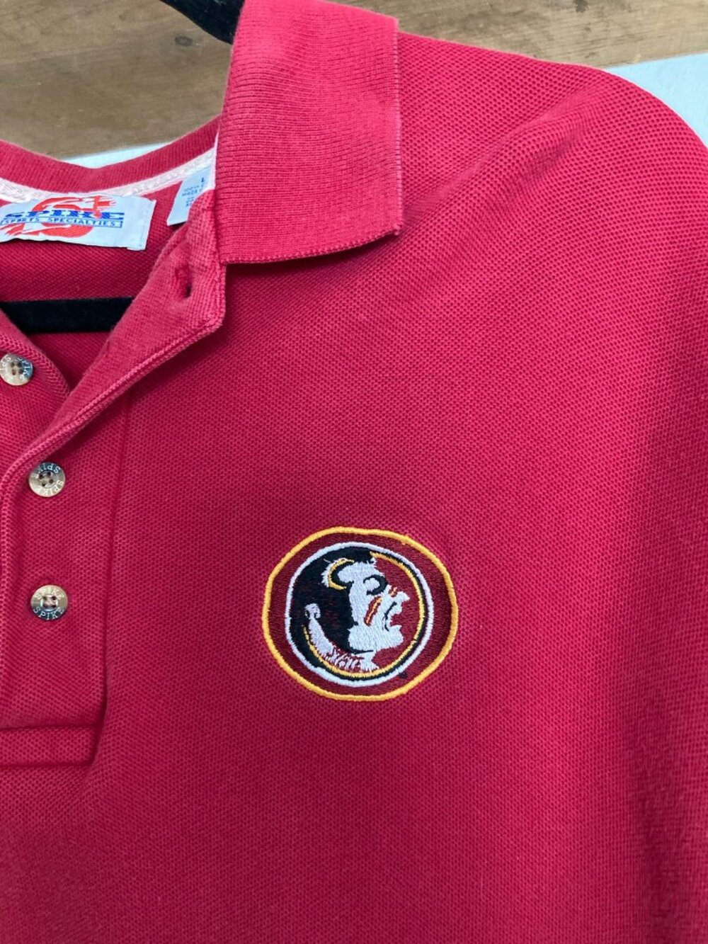 Vintage FSU Polo (Large) Florida State University, Old Logo/Mascot